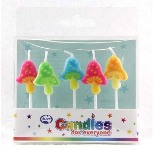 Candle Mushrooms Pack of 5 #442508