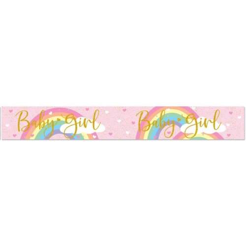 BANNER 2.7m Pastel Rainbow Baby GIRL #OT625693