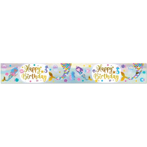 BANNER 2.7m Shimmering Mermaid BIRTHDAY #OT625730