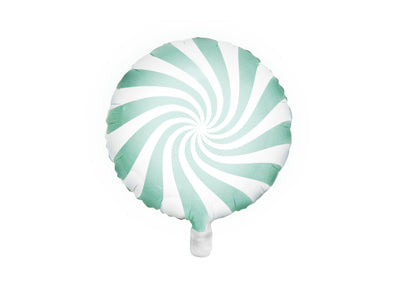 Foil Balloon Candy Swirl MINT 35cm #FS2620103