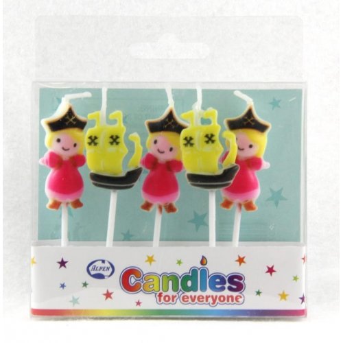 Candle Pirate Princess Pack of 5 #442522