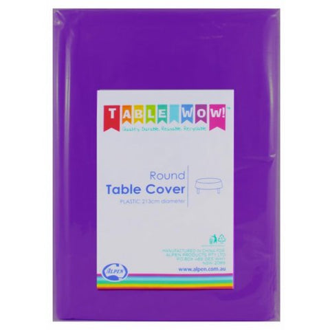 Tablecover PURPLE Round 213cm #AP388246