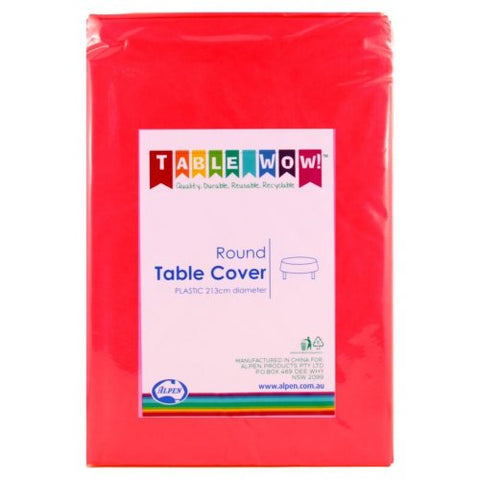 Tablecover RED Round 213cm #AP388216