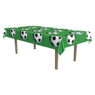 SOCCER Ball Print Tablecover 137cm x 274cm #B54532