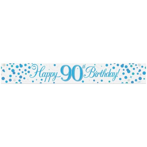 BANNER 2.7m Sparkle Fizz Blue BIRTHDAY 90 #OT625921