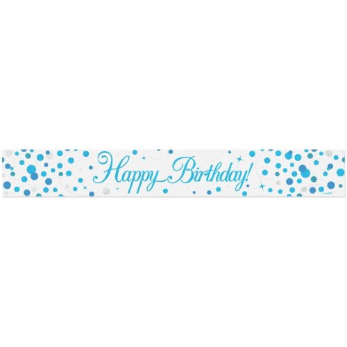 BANNER 2.7m Sparkle Fizz Blue BIRTHDAY #OT625808