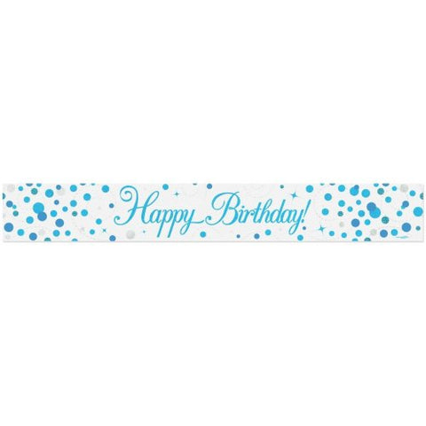 BANNER 2.7m Sparkle Fizz Blue BIRTHDAY #OT625808