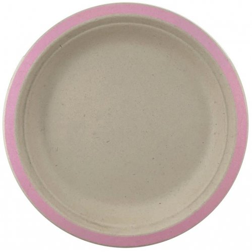 Sugar Cane Plate 180mm LIGHT PINK 10Pk #AP400113