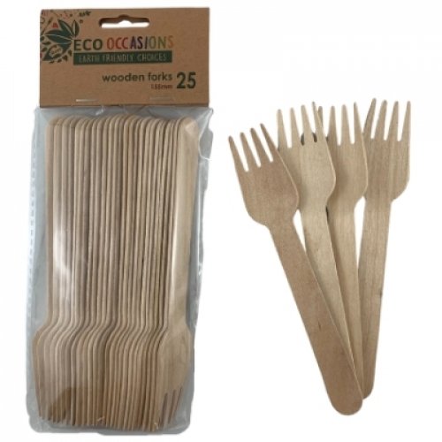 Wooden FORK 155mm Pack of 25 #AP460587