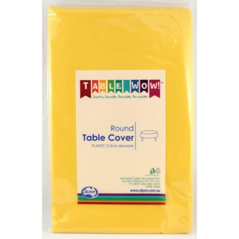 Tablecover YELLOW Round 213cm #AP388225