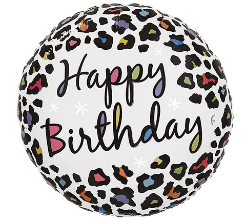 42cm Foil Round Balloon Happy Birthday Sassy Safari #6110118- Each (Pkgd.)