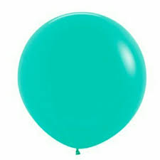 90cm Latex Round Fashion AQUAMARINE Sempertex #222710 - Pack of 3