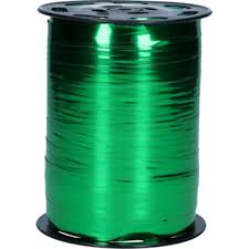 Ribbon Curling Metallic Green 500Y long x 5mm wide #FS5410MGRP - Each