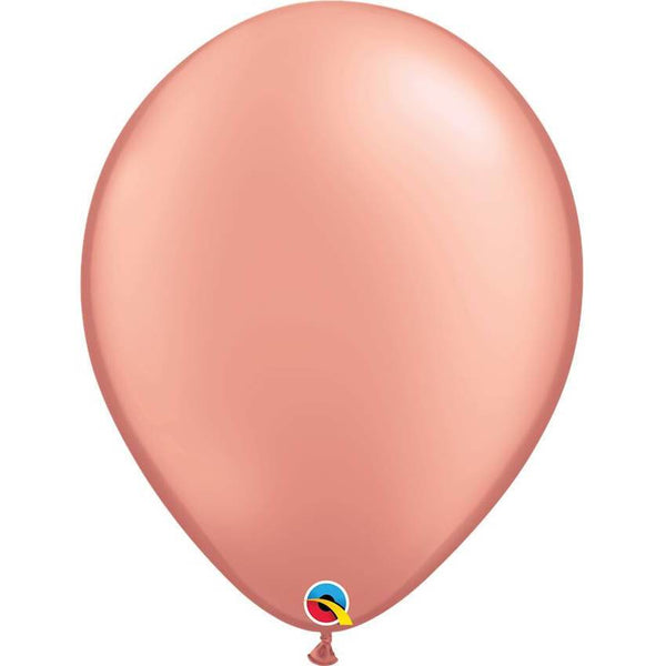 40cm Round Rose Gold Qualatex Plain Latex #57342 - Pack of 50