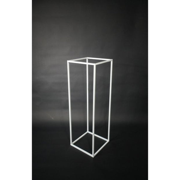 Metal Plinth Frame White 300mm x 300mm x 900mm #B485-BW - Each