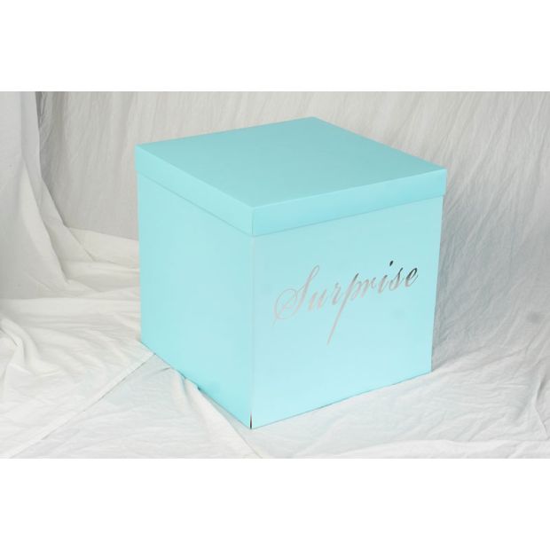 SURPRISE Unfolding Balloon Box - Light Blue #B510-LB