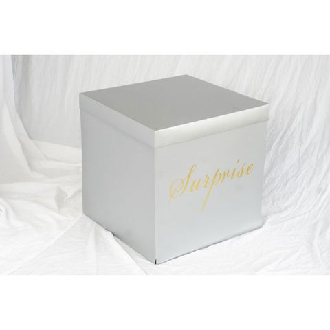 SURPRISE Unfolding Balloon BOX Silver #B510-S